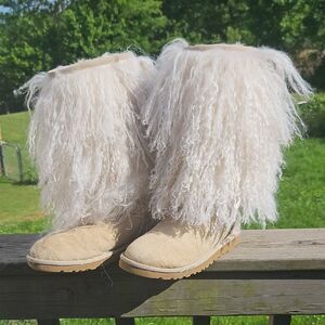 UGG Cream Furry Boots